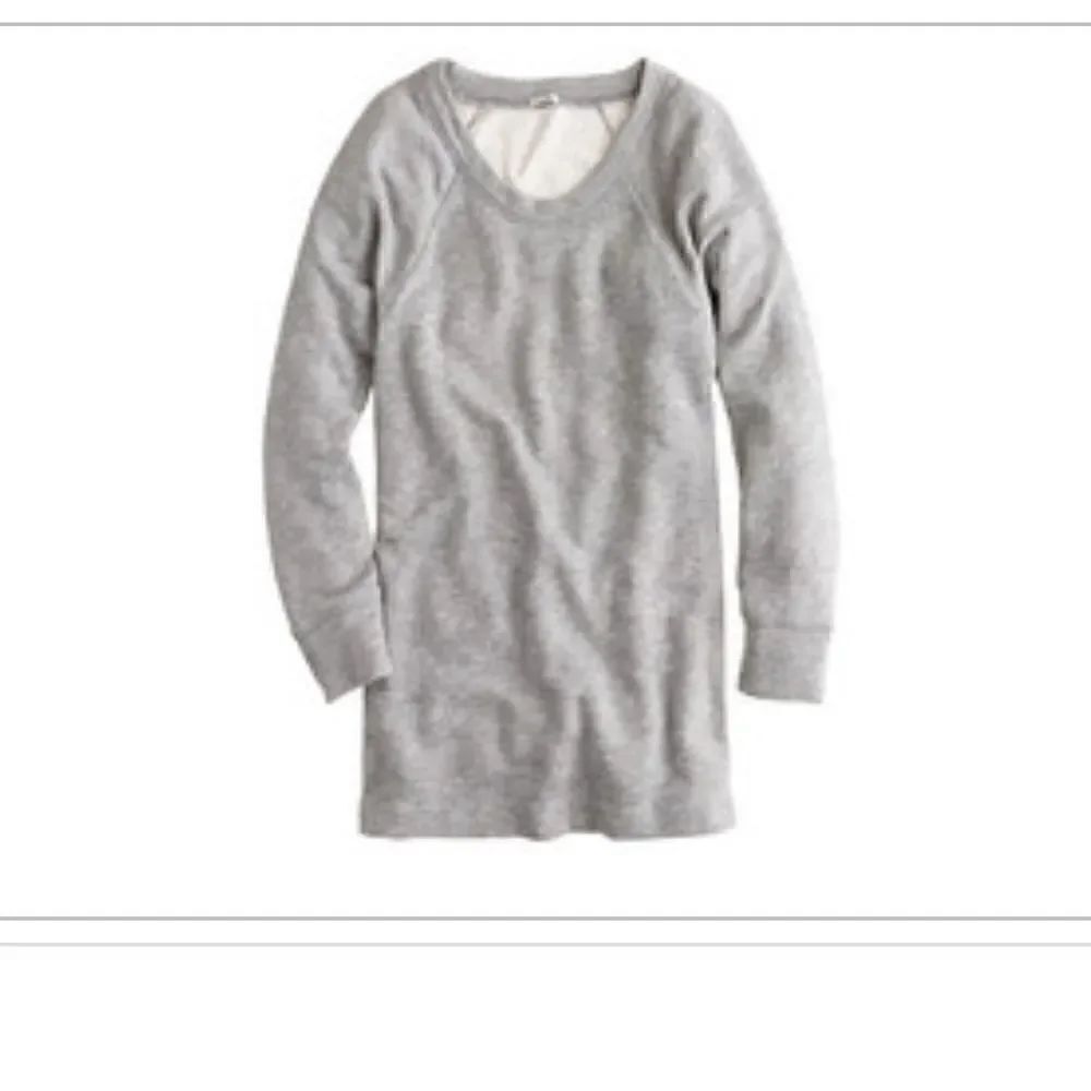 J. Crew | Heather Gray Drapey Raglan 3/4 Sleeve Sweatshirt | M